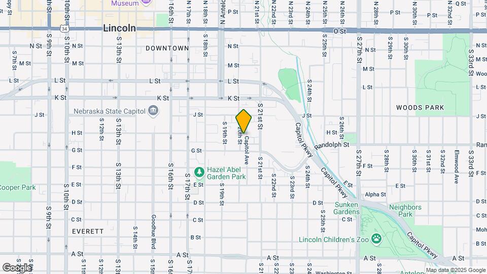 660 S 20th St Map and Location Details