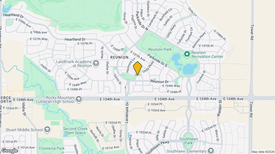 10536 Unity Pkwy Map and Location Details