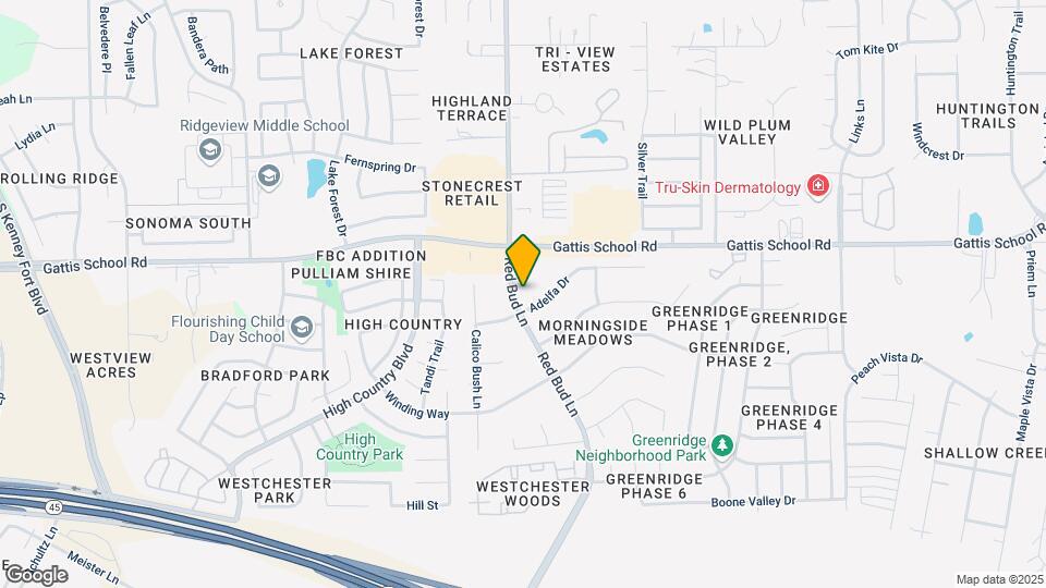 2911 Red Bud Ln Map and Location Details