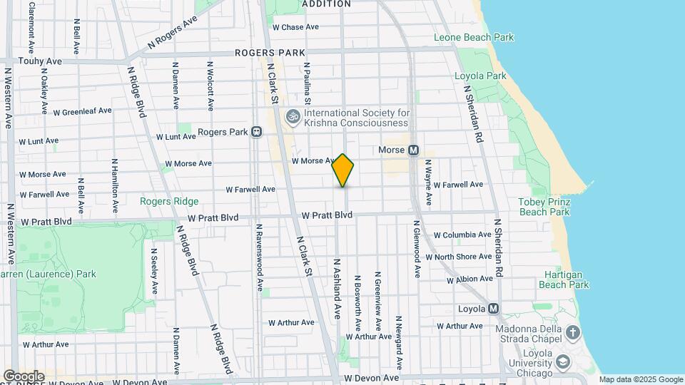 6832 N Ashland Blvd Map and Location Details