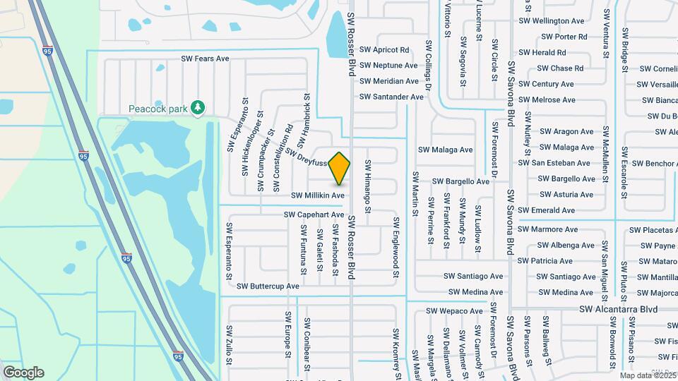 1717 SW Millikin Ave Map and Location Details