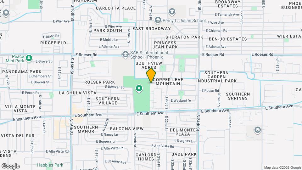 2101 E Sunland Ave Map and Location Details