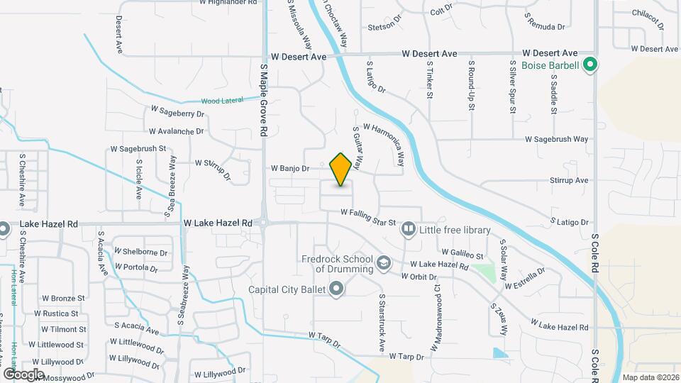 8580 W Dulcimer St Mapa y Detalles de la Ubicación