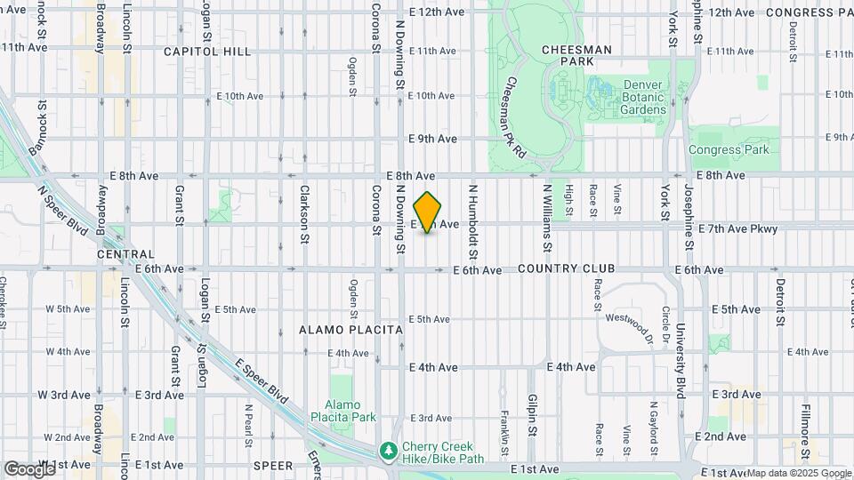 646 N Marion St Map and Location Details