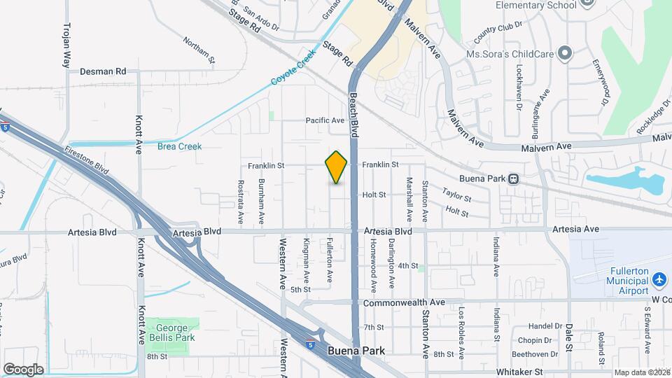 5822 Fullerton Ave Mapa y Detalles de la Ubicación