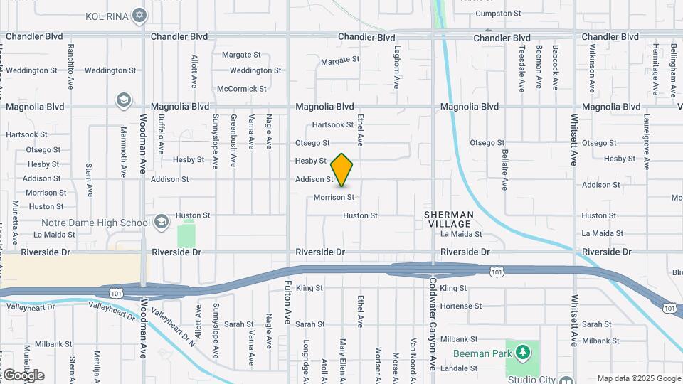 13133 Morrison St Map and Location Details