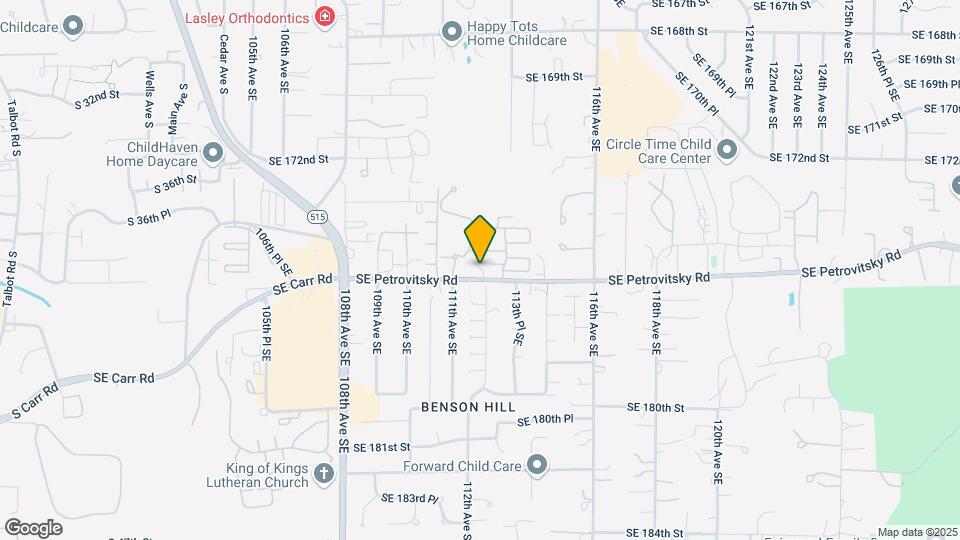11204 SE Petrovitsky Rd Mapa y Detalles de la Ubicación