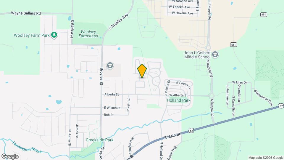 1142 S Gentle Valley Dr Map and Location Details