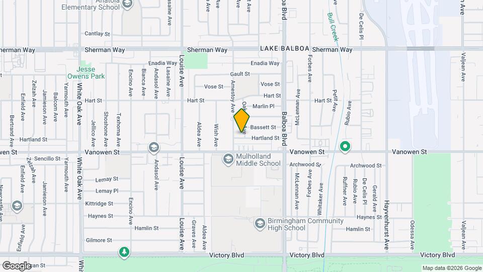 6837 Oak Park Ave Mapa y Detalles de la Ubicación