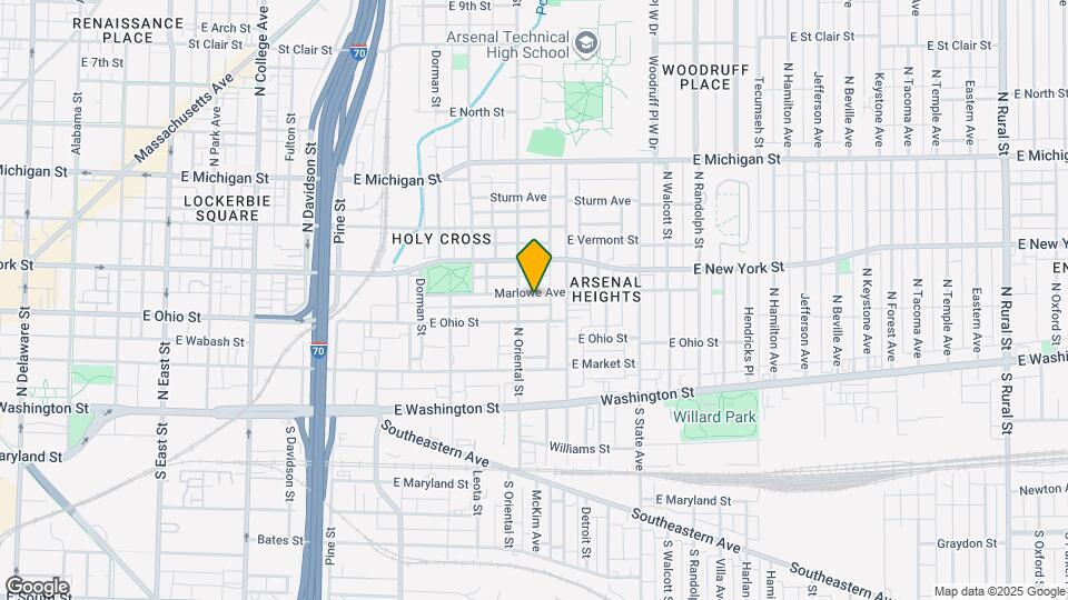 1413 Marlowe Ave Map and Location Details