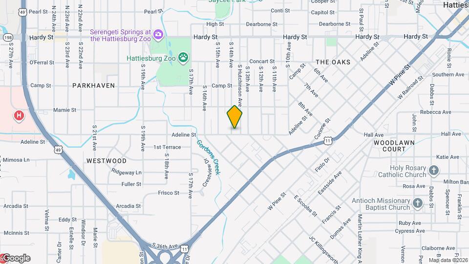 424 S 14th Ave Map and Location Details