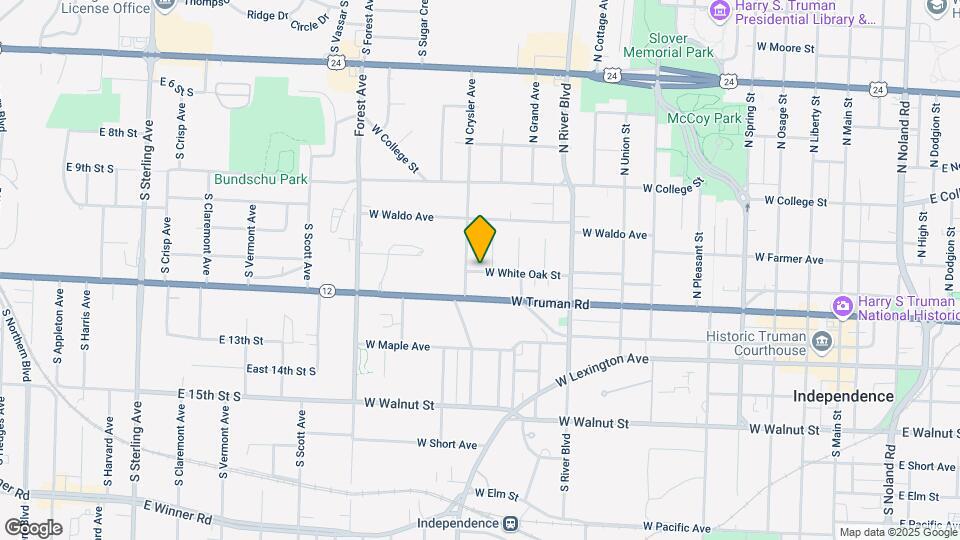 1208 W White Oak St Map and Location Details