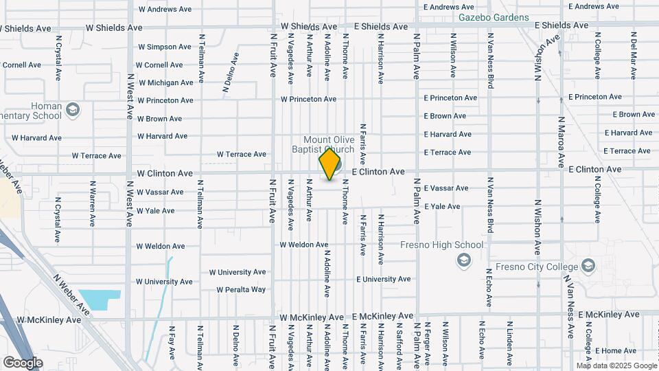134-144 W Vassar Ave Mapa y Detalles de la Ubicación