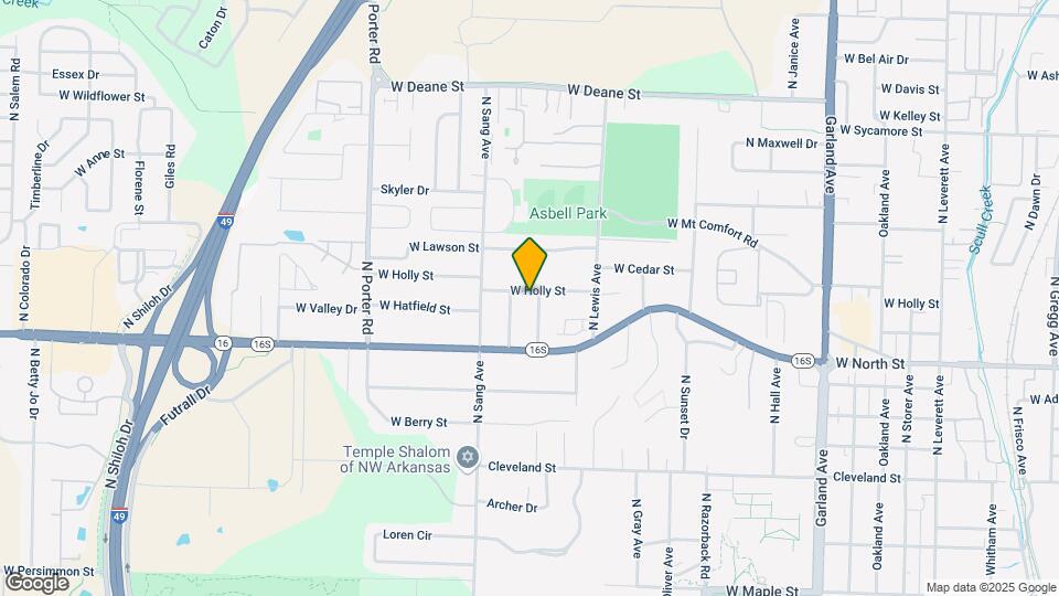 1237 N Vista Pl Map and Location Details