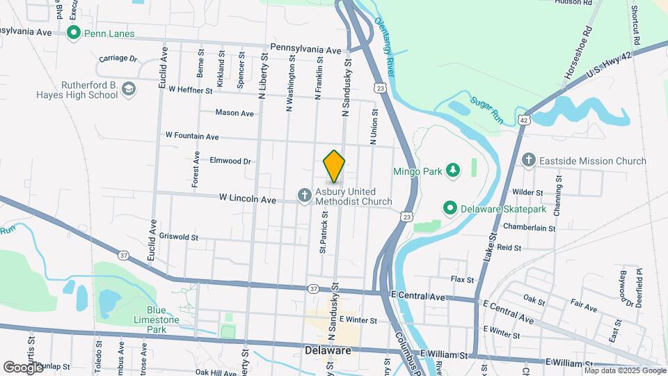 241 N Sandusky St Map and Location Details