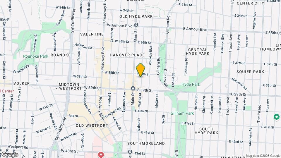 3818 Walnut St Map and Location Details