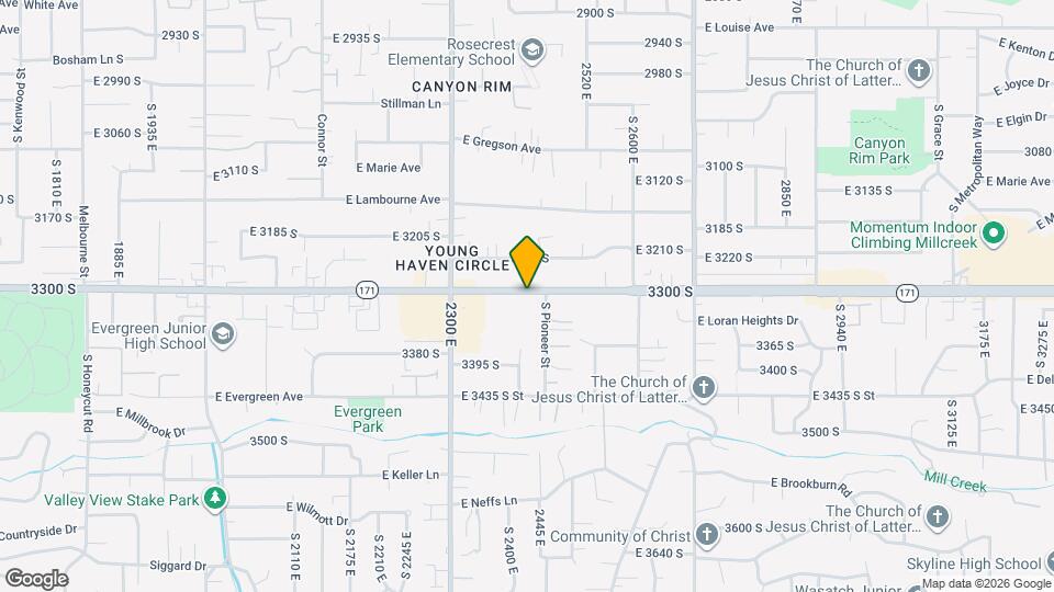 2420 E 3300 S Map and Location Details