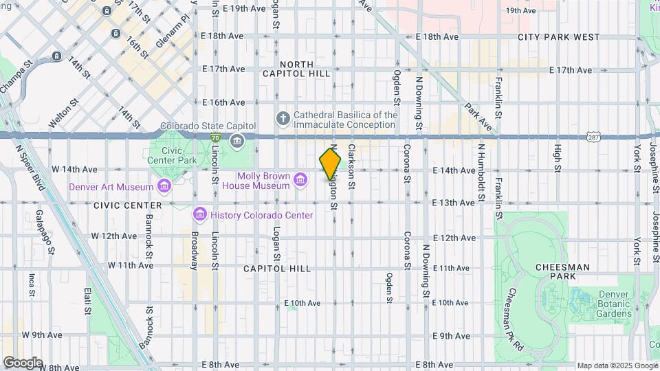 1341 N Washington St Map and Location Details