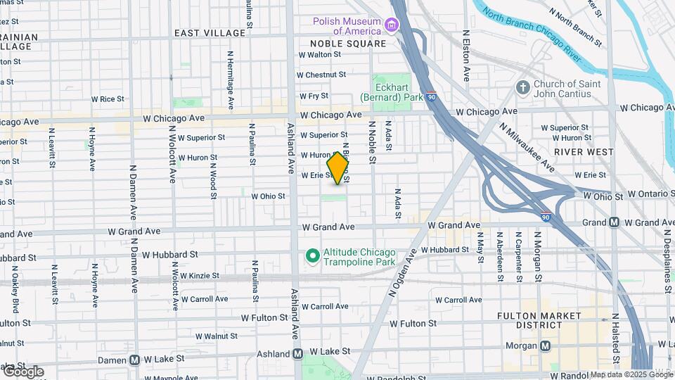 1454 W Ohio St-Unit -2R Map and Location Details