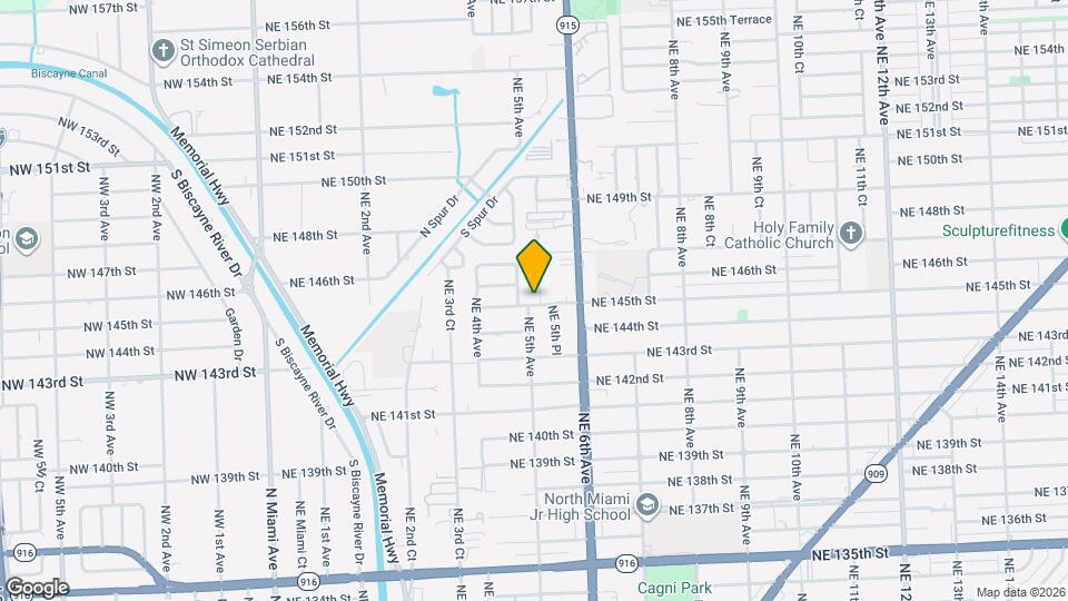 14500 NE 5th Ct Map and Location Details