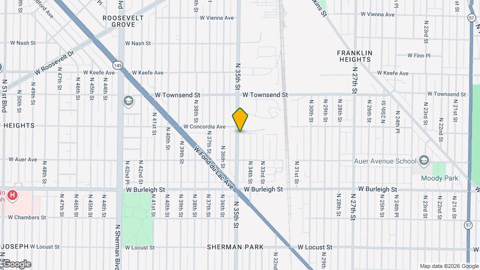 3266-3268 N 35th St Map and Location Details