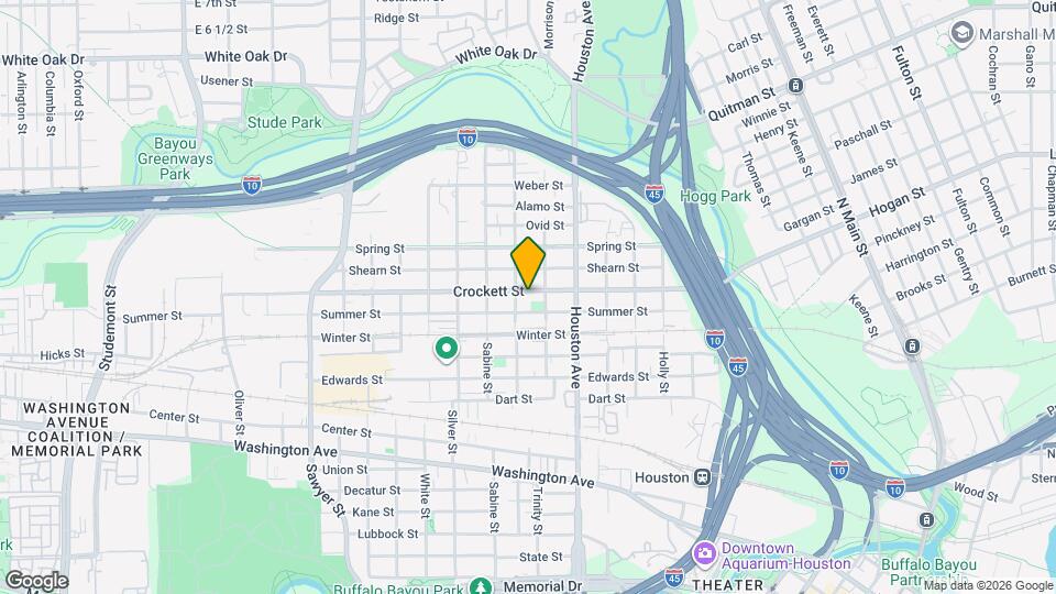 1613 Crockett St Map and Location Details