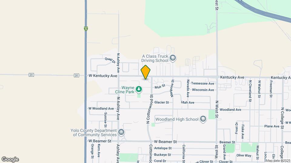 315 N Cottonwood St Map and Location Details
