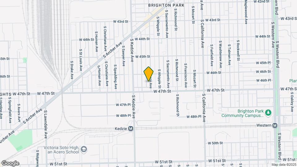 4626 S Albany Ave Map and Location Details