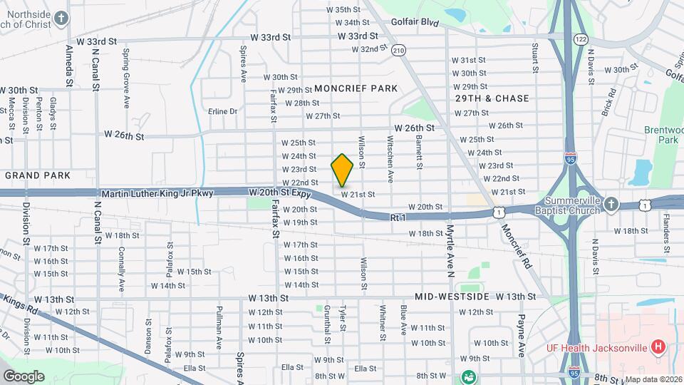 1593 W 21st St Map and Location Details