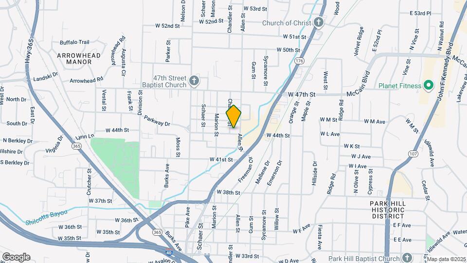 709 W 44th St Map and Location Details