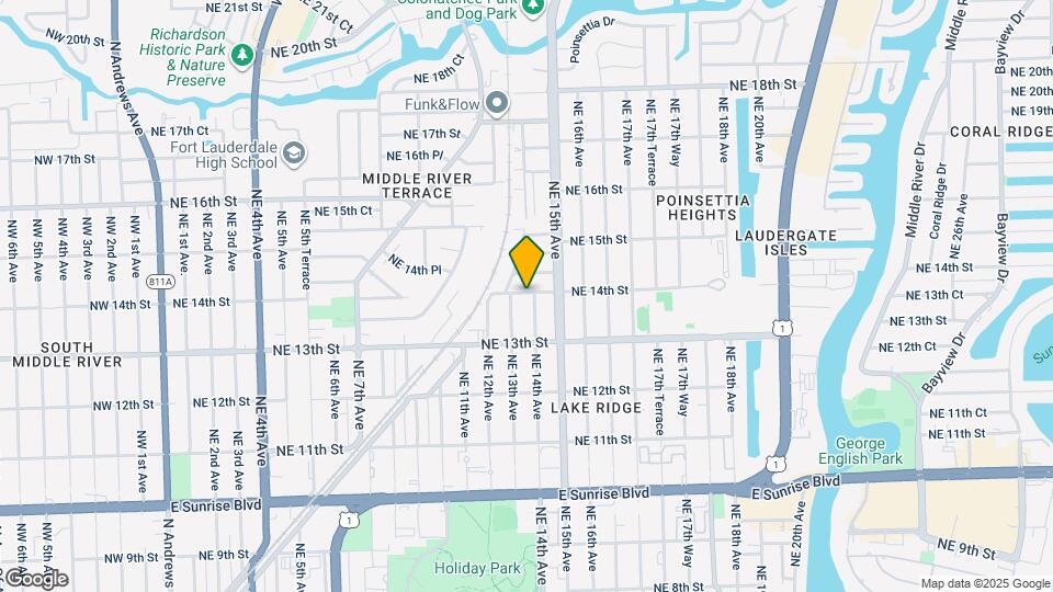 1345 NE 14th Ave Map and Location Details