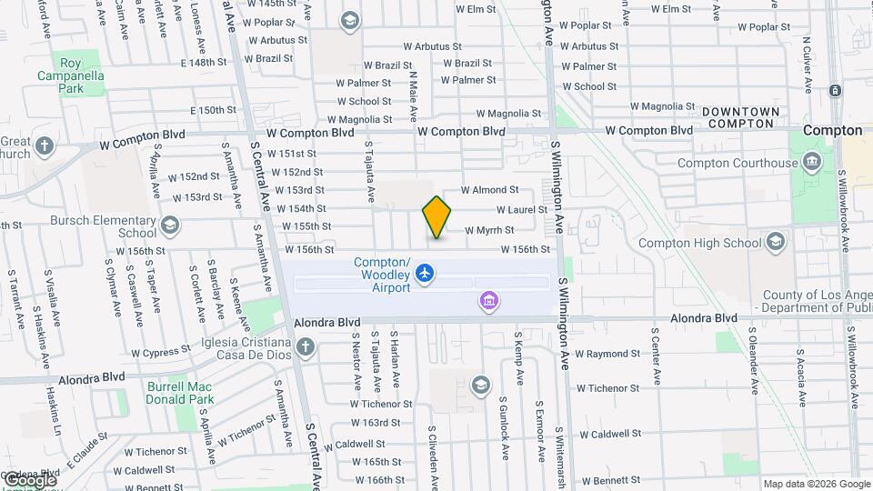 1105 W 156th St Mapa y Detalles de la Ubicación