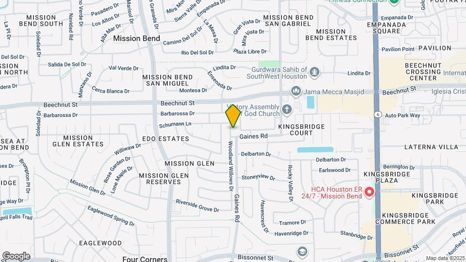 8223 Woodland Willows Dr Mapa y Detalles de la Ubicación