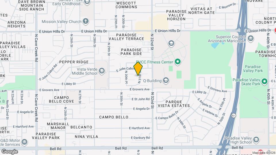 17842 N 31st St Map and Location Details