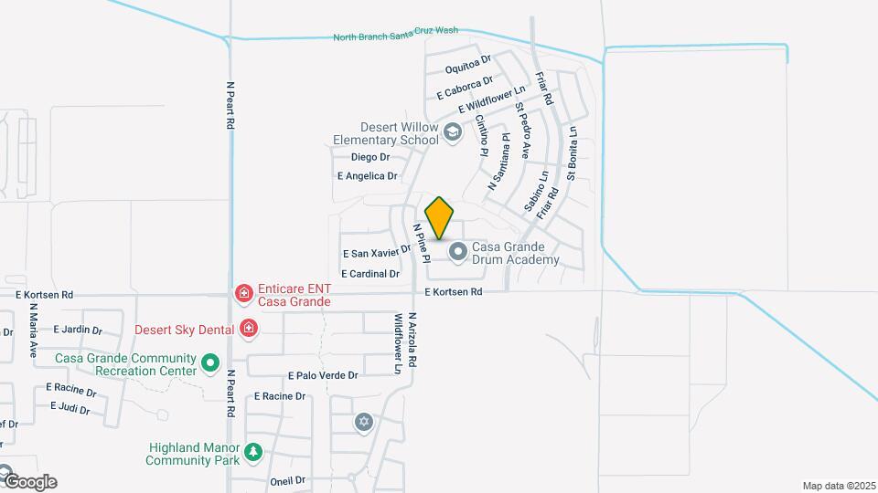 1735 E San Xavier Dr Map and Location Details
