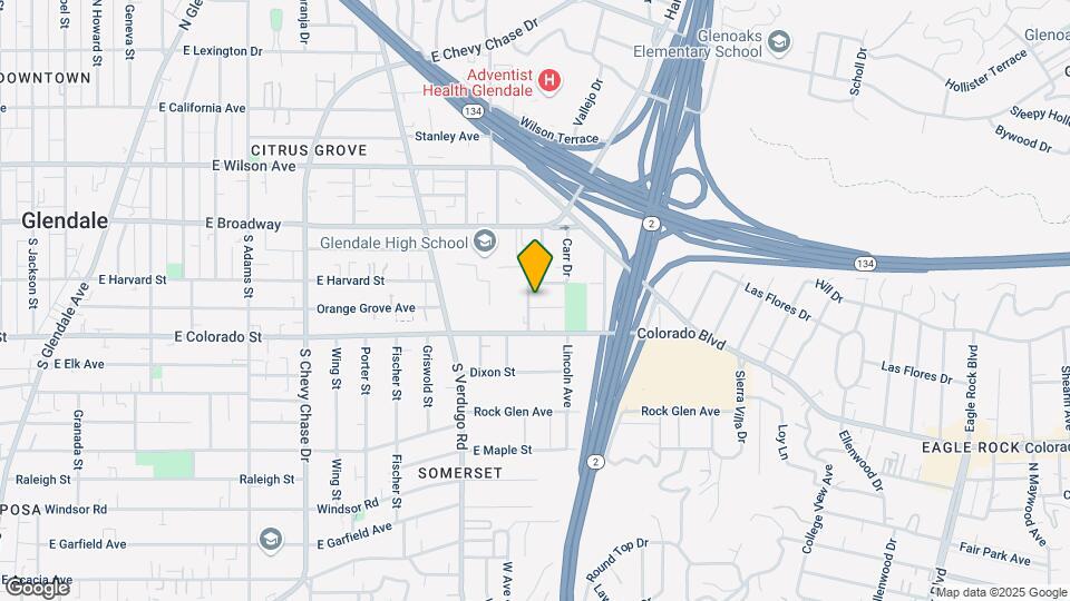 212 Campus St Map and Location Details
