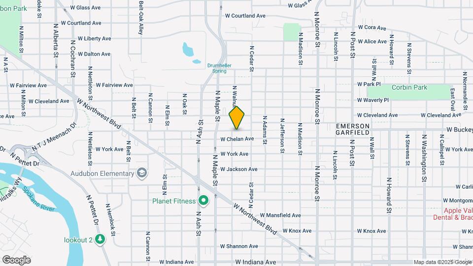 1427 W Buckeye Ave Map and Location Details