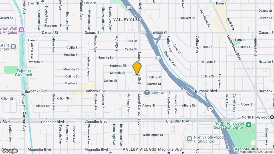5657 Laurel Canyon Blvd Mapa y Detalles de la Ubicación