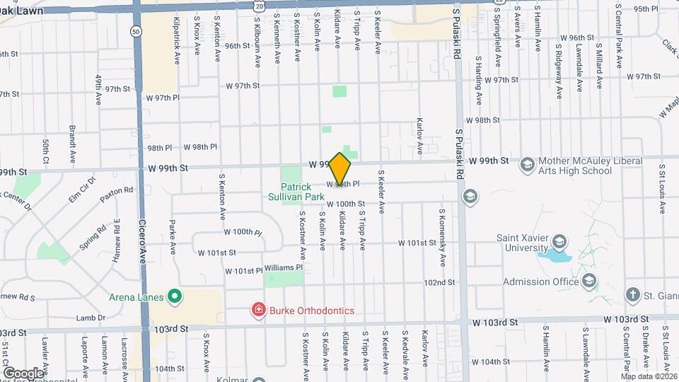 4301 W 99th Pl Map and Location Details