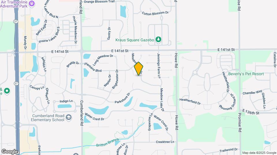 13912 Meadow Lake Dr Map and Location Details