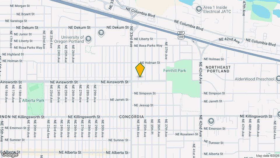 3405 NE Ainsworth St Mapa y Detalles de la Ubicación