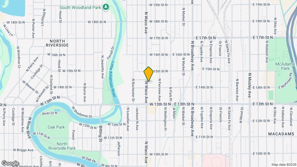 1506 N Waco Ave Map and Location Details