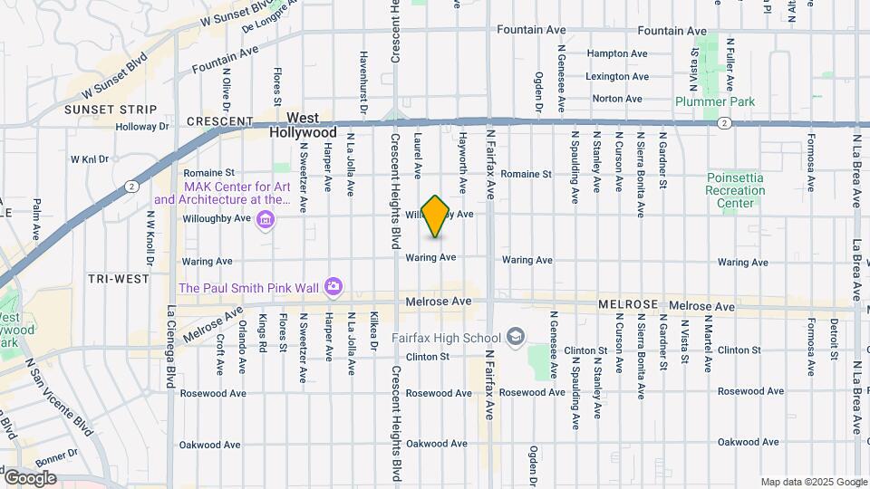 819 N Edinburgh Ave Mapa y Detalles de la Ubicación