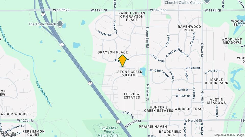 12304 S Prairie Creek Rd Map and Location Details