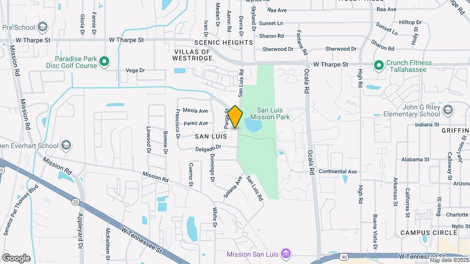 1302 San Luis Rd Map and Location Details