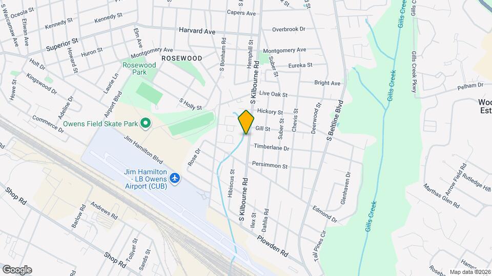 1121 S Kilbourne Rd Map and Location Details