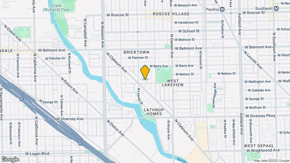 2138 W Wellington Ave Map and Location Details
