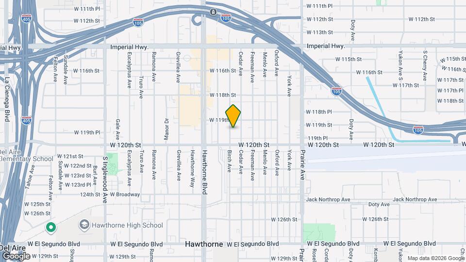 11938 Birch Ave, Unit Hawthorne Map and Location Details