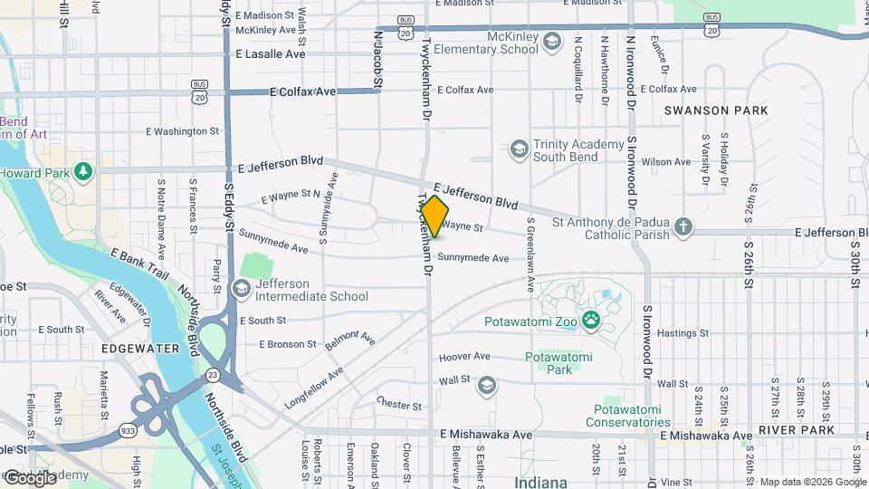 322 S Twyckenham Dr Map and Location Details