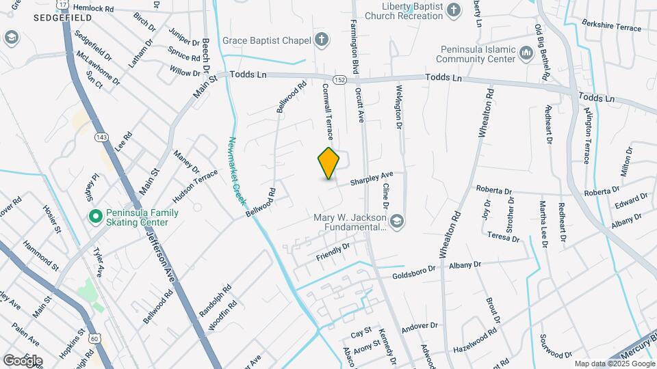 838 Sharpley Ave Map and Location Details